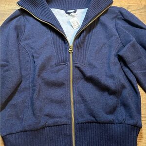 Maurices NWT Navy Zip-Up Sweater Size Medium